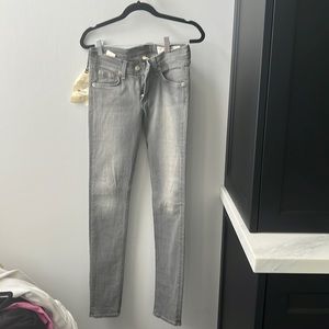 Rag & Bone grey skinny jeans new w tags size 25